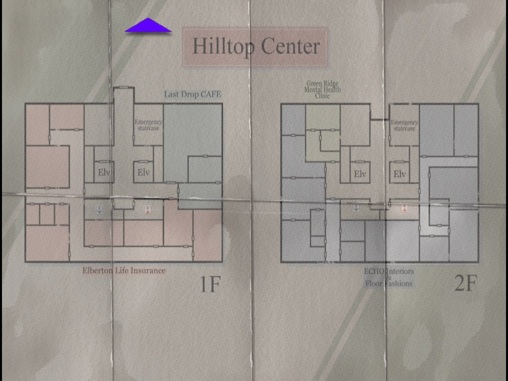 Hilltop Center - 1F 2F - Maps - Silent Hill 3 - Silent Hill Web