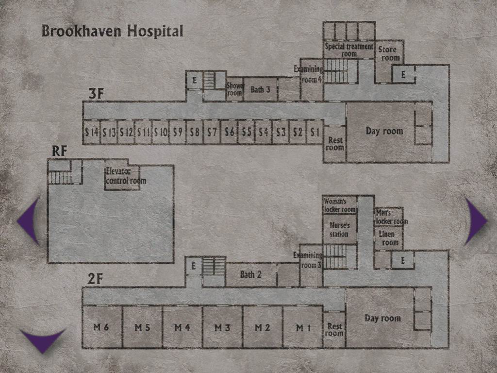 Brookhaven Hospital 2F/3F/RF - Maps - Silent Hill 2 - Silent Hill Web